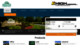 What Highlandscenter.com website looked like in 2016 (7 years ago)