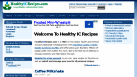 What Healthyicrecipes.com website looked like in 2016 (7 years ago)