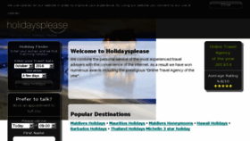 What Holidaysplease.co.uk website looked like in 2016 (7 years ago)