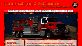 What Harveyslakefire-amb.org website looked like in 2016 (7 years ago)