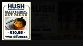 What Hushbrasseries.com website looked like in 2016 (7 years ago)