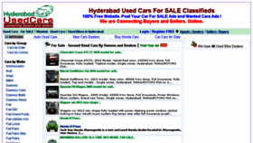What Hyderabadusedcars.com website looked like in 2016 (7 years ago)