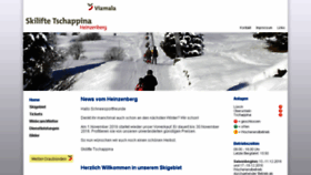 What Heinzenberg-wintersport.ch website looked like in 2016 (7 years ago)