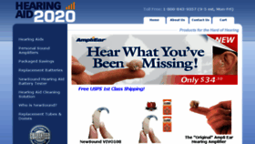 What Hearingaid2020.com website looked like in 2016 (7 years ago)