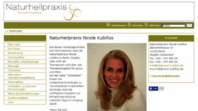 What Heilpraxis-kubillus.de website looked like in 2016 (7 years ago)
