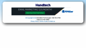 What Handtech.com website looked like in 2016 (7 years ago)