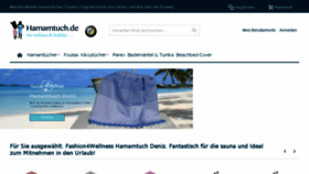 What Hamamtuch.de website looked like in 2016 (7 years ago)
