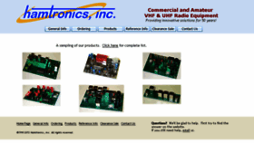 What Hamtronics.com website looked like in 2016 (7 years ago)