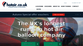 What Hotair.co.uk website looked like in 2016 (7 years ago)