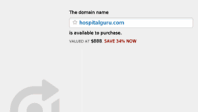 What Hospitalguru.com website looked like in 2016 (7 years ago)