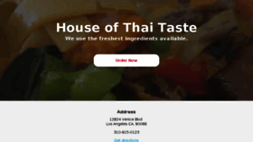 What Houseofthaitaste.com website looked like in 2016 (7 years ago)