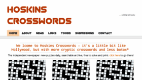 What Hoskinscrosswords.com website looked like in 2016 (7 years ago)