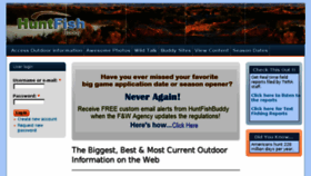 What Huntfishbuddy.com website looked like in 2016 (7 years ago)