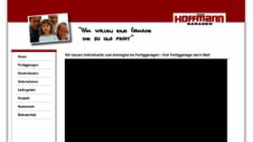 What Hoffmann-fertiggaragen.de website looked like in 2016 (7 years ago)