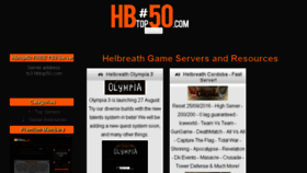 What Hbtop50.com website looked like in 2016 (7 years ago)
