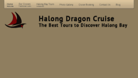 What Halongdragoncruise.com website looked like in 2016 (7 years ago)