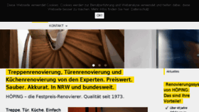 What Hoeping.de website looked like in 2016 (7 years ago)