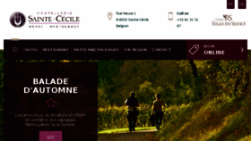 What Hotel-ste-cecile.be website looked like in 2016 (7 years ago)