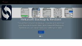What Hekasoft.it website looked like in 2016 (7 years ago)