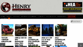 What Henryequipment.com website looked like in 2016 (7 years ago)