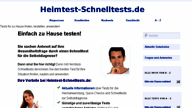 What Heimtest-schnelltests.de website looked like in 2016 (7 years ago)
