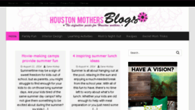 What Houstonmothersblog.com website looked like in 2016 (7 years ago)