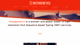 What Histogenetics.com website looked like in 2016 (7 years ago)