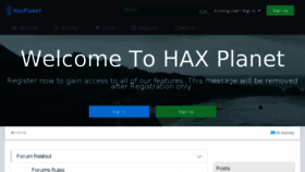 What Haxplanet.com website looked like in 2016 (7 years ago)