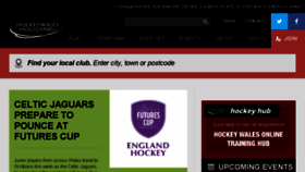 What Hockeywales.org.uk website looked like in 2016 (7 years ago)