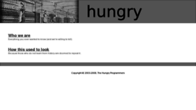 What Hungry.com website looked like in 2016 (7 years ago)