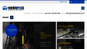 What Hoehenpass.de website looked like in 2016 (7 years ago)
