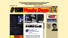 What Hautedogs.org website looked like in 2016 (7 years ago)