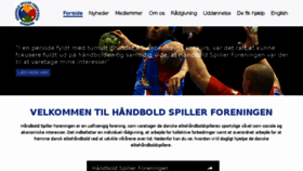 What Haandboldspiller.dk website looked like in 2016 (7 years ago)