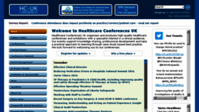 What Healthcareconferencesuk.co.uk website looked like in 2016 (7 years ago)