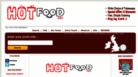 What Hotfood.net website looked like in 2016 (7 years ago)