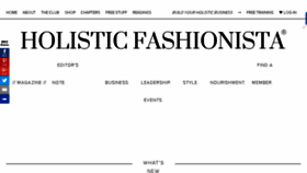 What Holisticfashionista.com website looked like in 2016 (7 years ago)