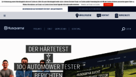 What Husqvarna.de website looked like in 2016 (7 years ago)