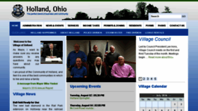 What Hollandohio.com website looked like in 2016 (7 years ago)