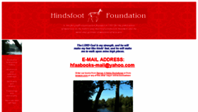 What Hindsfoot.org website looked like in 2016 (7 years ago)