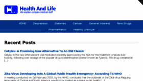 What Healthlifeandstuff.com website looked like in 2016 (7 years ago)