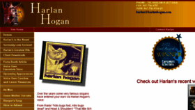 What Harlanhogan.com website looked like in 2016 (7 years ago)