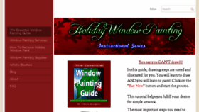 What Holidaywindowpaint.com website looked like in 2016 (7 years ago)