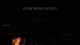 What Howmanyroses.com website looked like in 2016 (7 years ago)