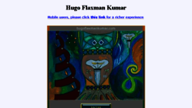 What Hugoflaxmankumar.com website looked like in 2016 (7 years ago)