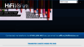 What Hifivision.ro website looked like in 2016 (7 years ago)