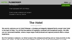 What Hotel-ploberger.at website looked like in 2016 (7 years ago)