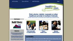 What Healthinfosource.com website looked like in 2016 (7 years ago)