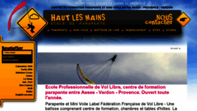 What Haut-les-mains.fr website looked like in 2016 (7 years ago)