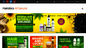 What Hairobicsallnatural.com website looked like in 2016 (7 years ago)