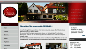 What Hotel-zum-kuehlen-grunde.de website looked like in 2016 (7 years ago)